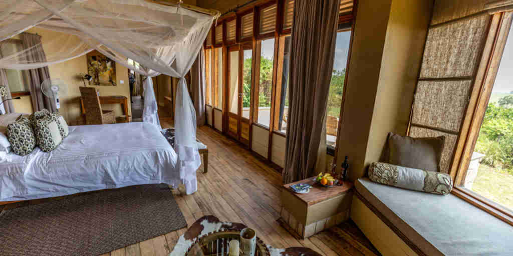Kyambura Gorge Lodge bedroom