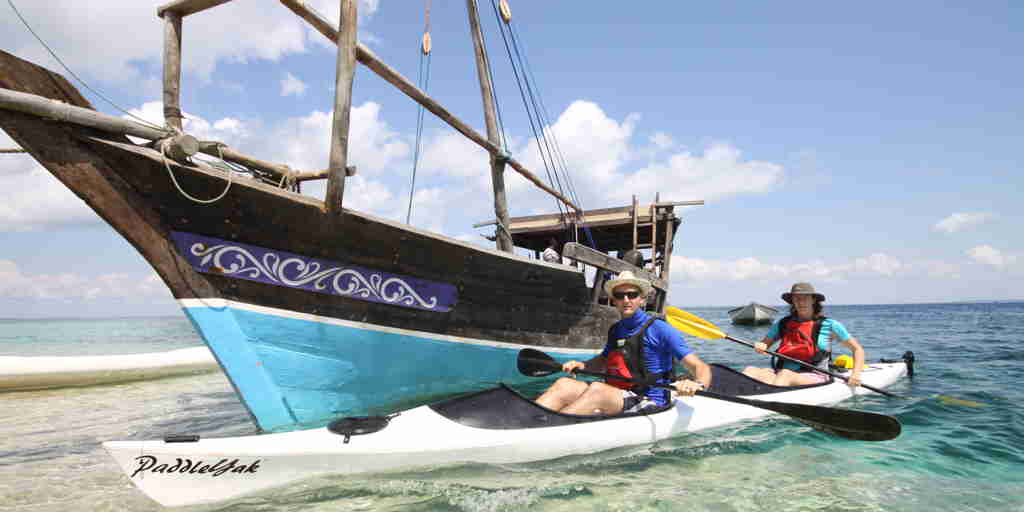 Dhow and kayak mobile safari