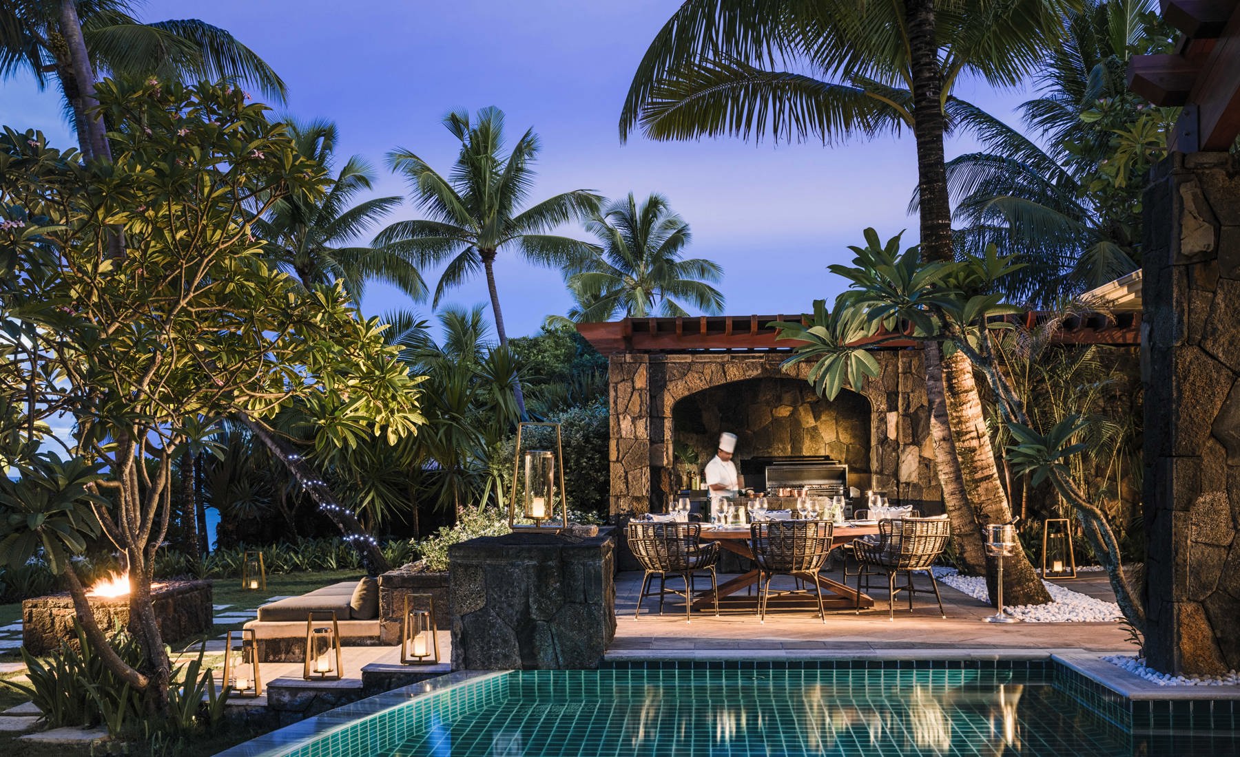 OO LeSaintGéran Accommodation Villa One Terrace Private Dining