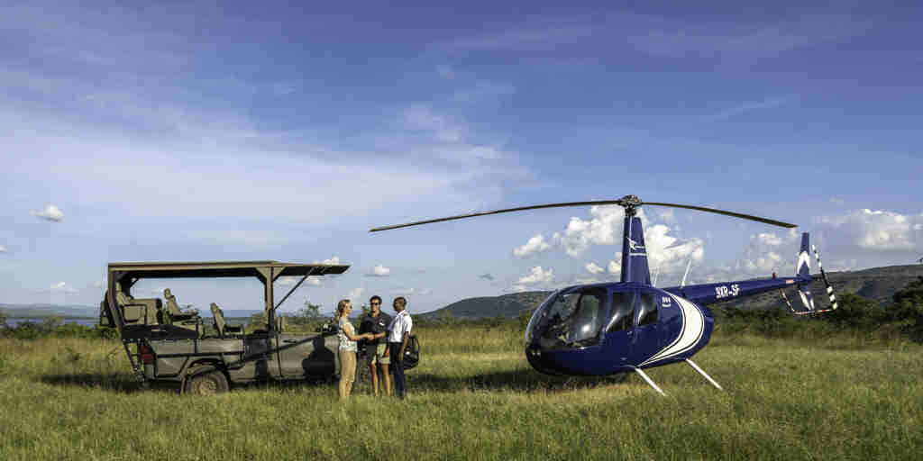 Magashi Helicopter Safari Rwanda