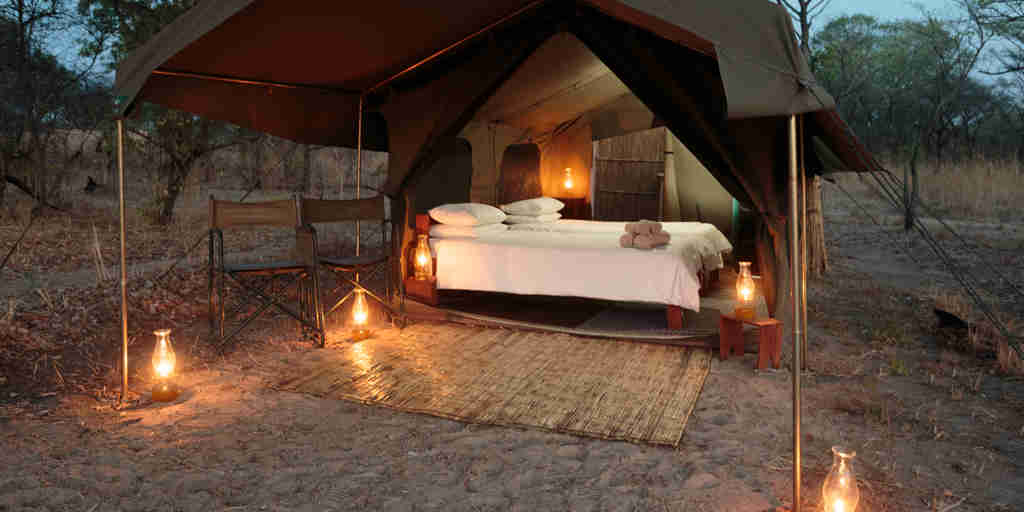 Nkonzi Camp Safari Tent Interior