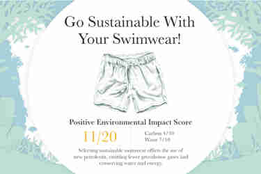 Sustainable travel Go sustainable wth your swimwear