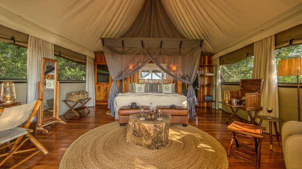 kanana bedroom tent botswana yellow zebra safaris