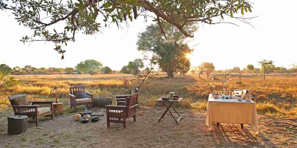 Luwi Camp Safari Breakfast Zambia