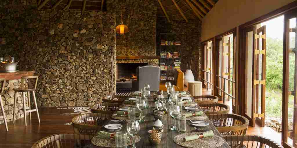 dining area mwiba lodge tanzania yellow zebra safaris
