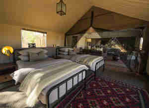 Machaba camp botswana double bedrooms