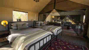 Machaba camp botswana double bedrooms