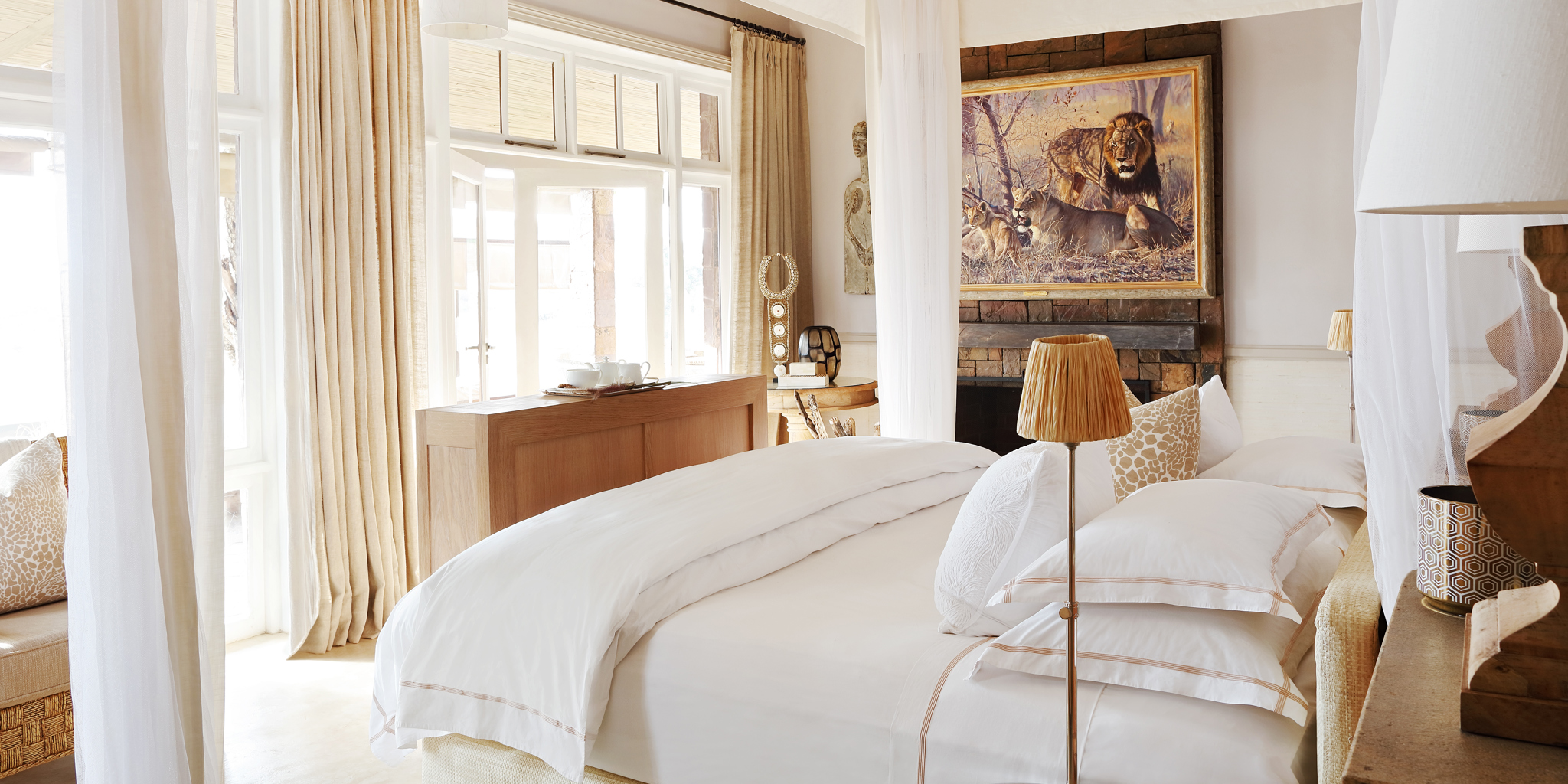 singita serengeti house tanzania double bedroom