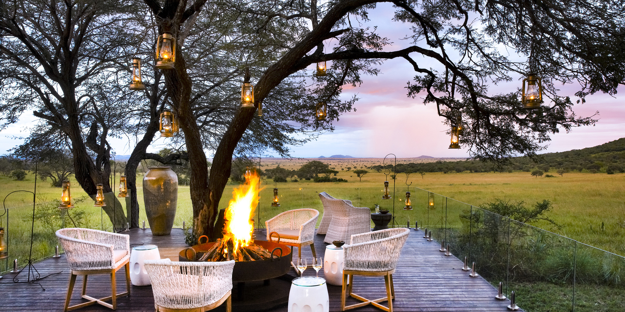 singita serengeti house tanzania fire pit