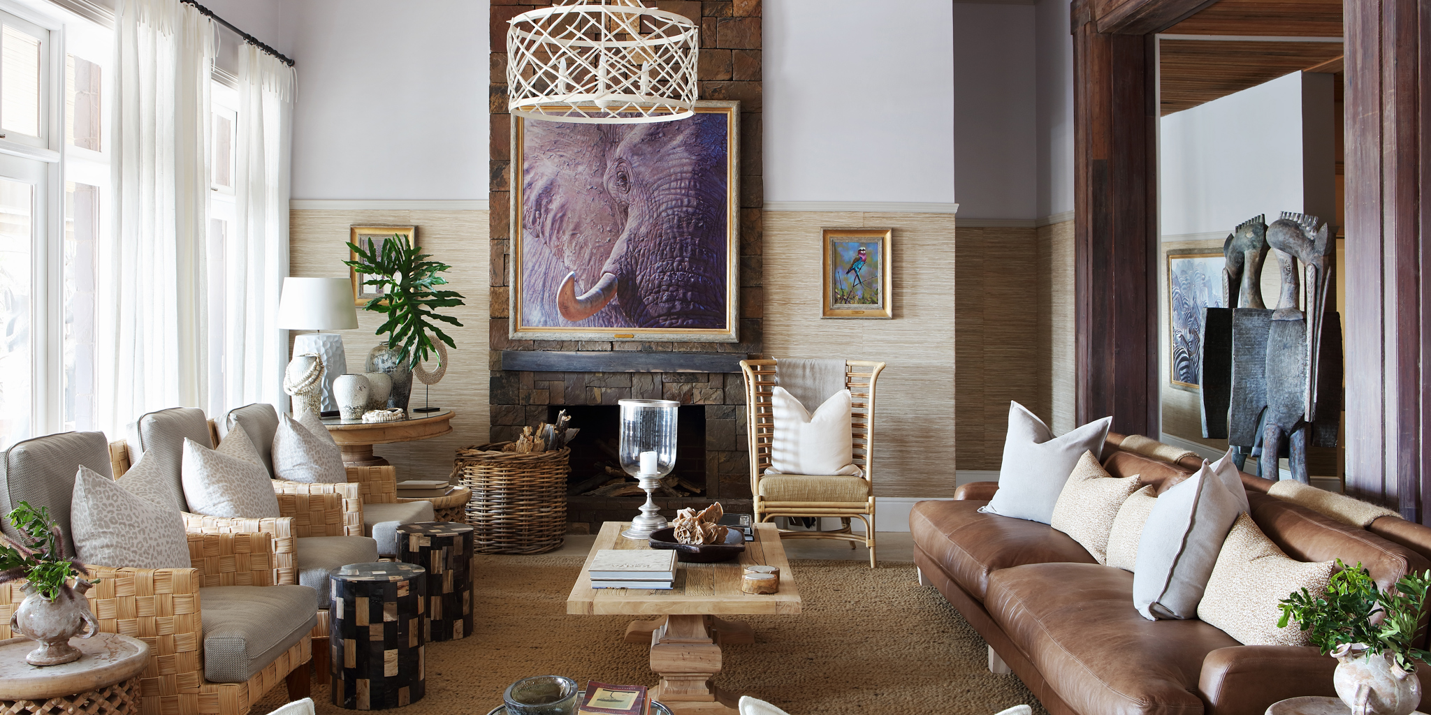 singita serengeti house tanzania living room