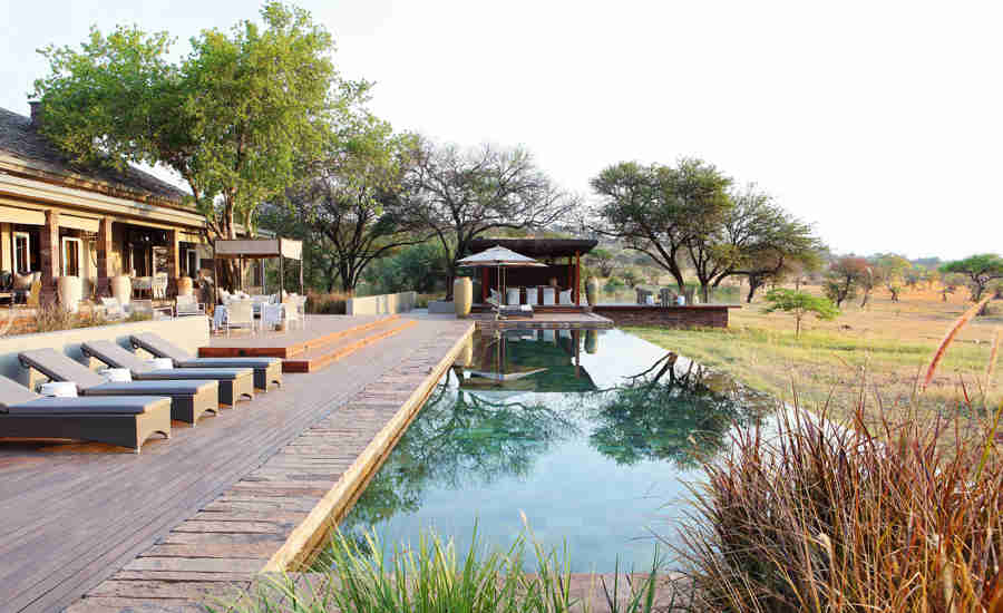 singita serengeti house tanzania pool deck