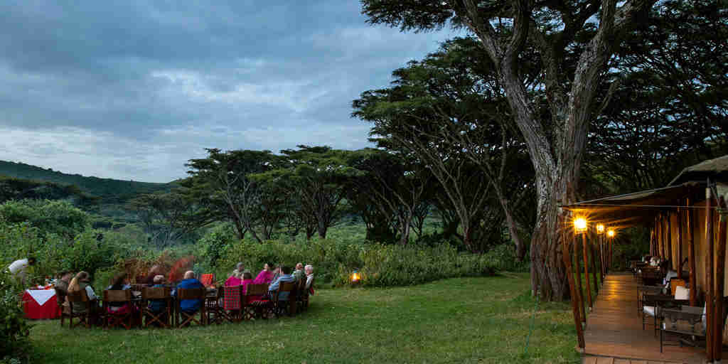 Lemala Ngorongoro Tented Camp Guest Fire Pit
