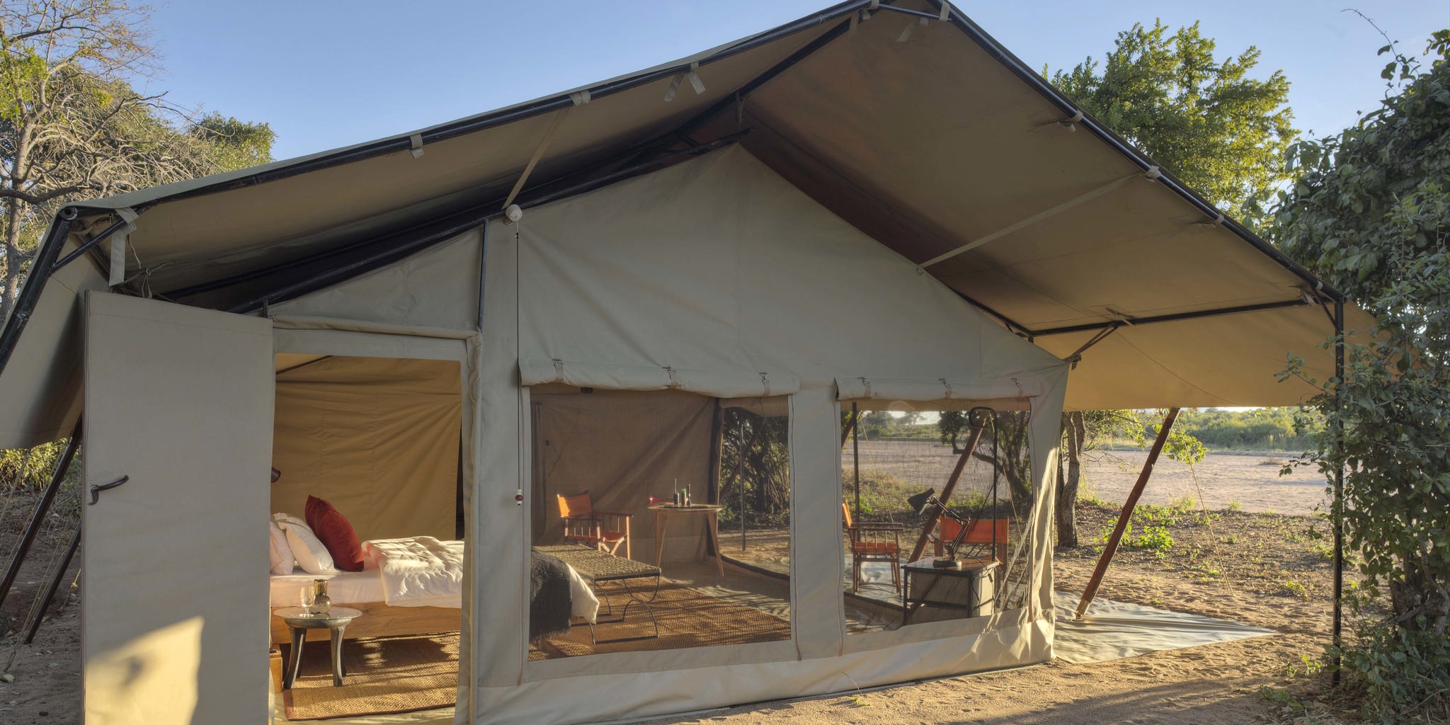 Kwihala exterior veiw of tent