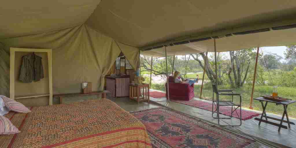 bedroom 3 ol pejeta bush camp kenya yellow zebra safaris