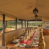 main dining table ol pejeta bush camp kenya yellow zebra safaris