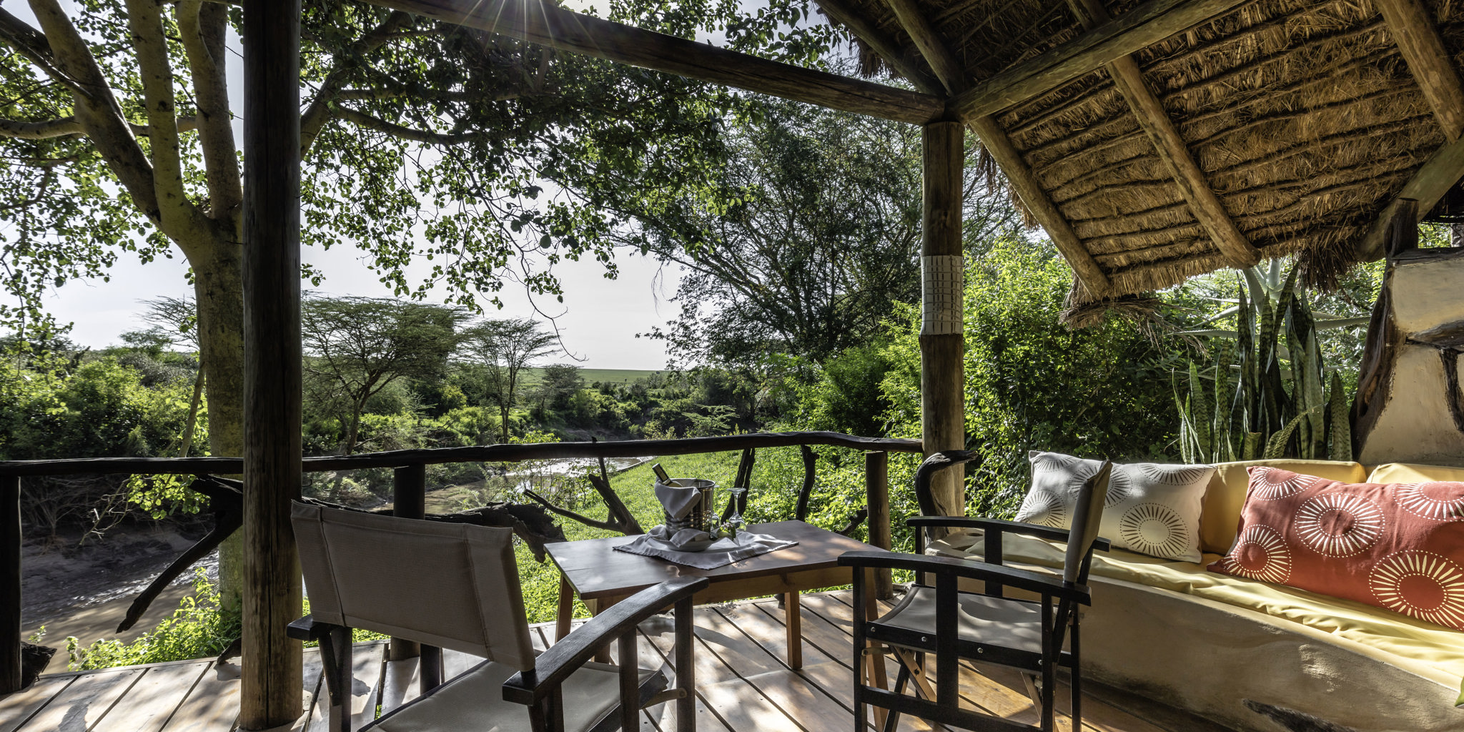 veranda basecamp maasai mara kenya yellow zebra safaris