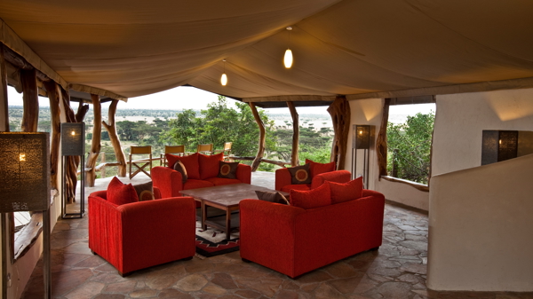 lounge basecamp eagle view kenya yellow zebra safaris