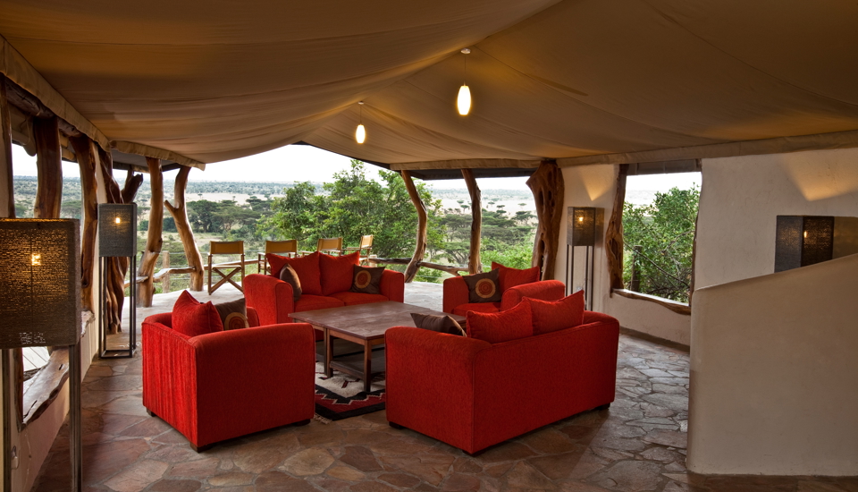 lounge basecamp eagle view kenya yellow zebra safaris