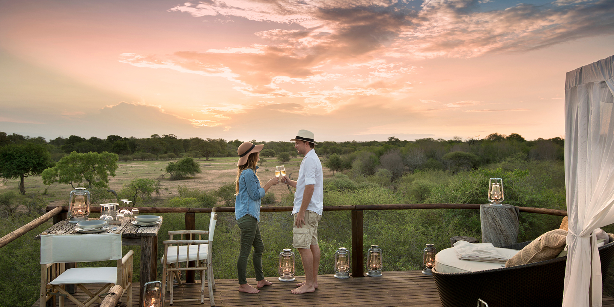 lion sands river lodge decking yellow zebra safaris