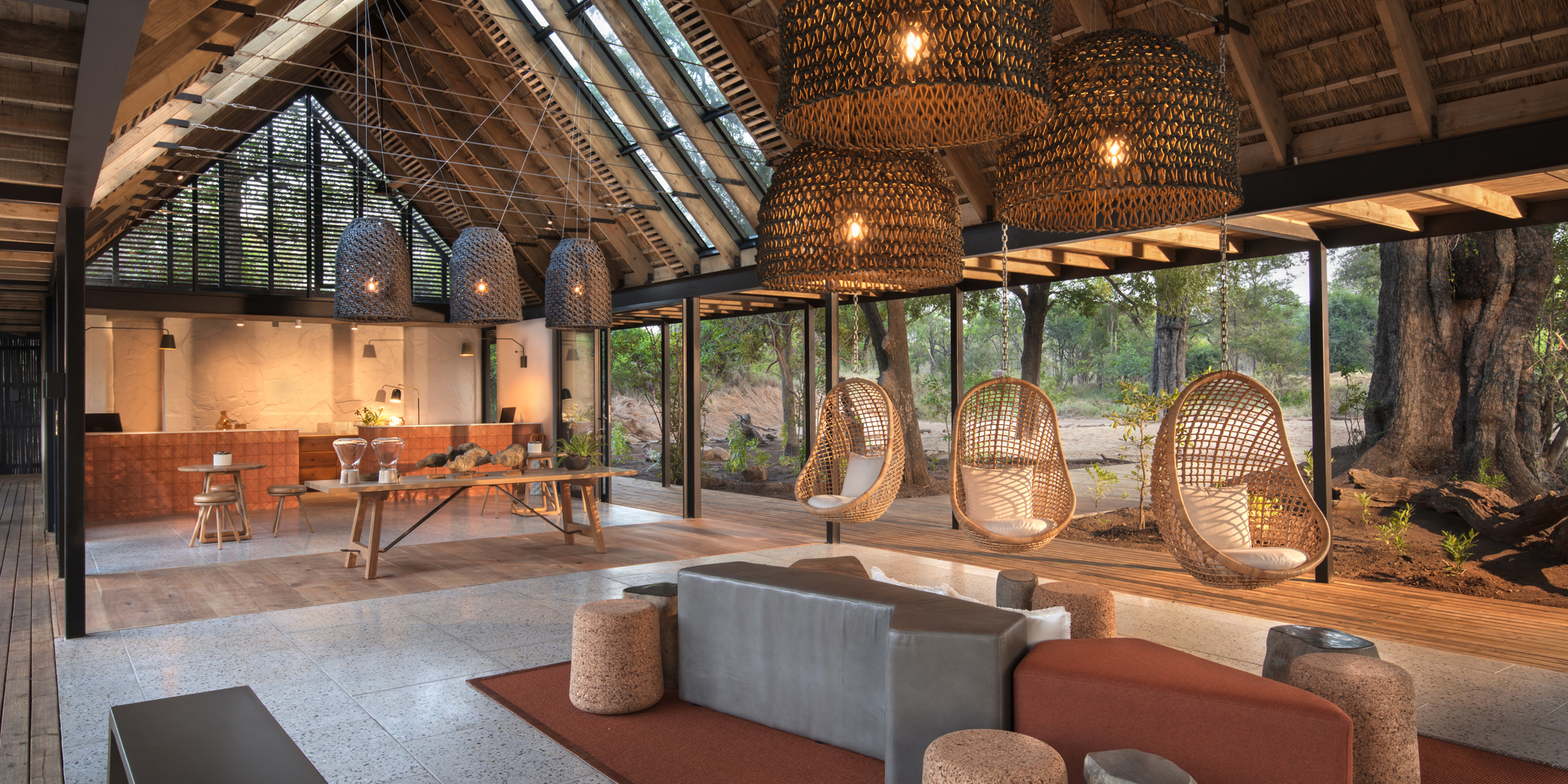 lion sands river lodge main area south africa yellow zebra safaris
