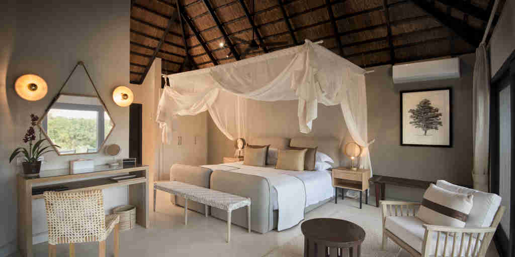 lion sands river lodge master bedroom south africa yellow zebra safaris