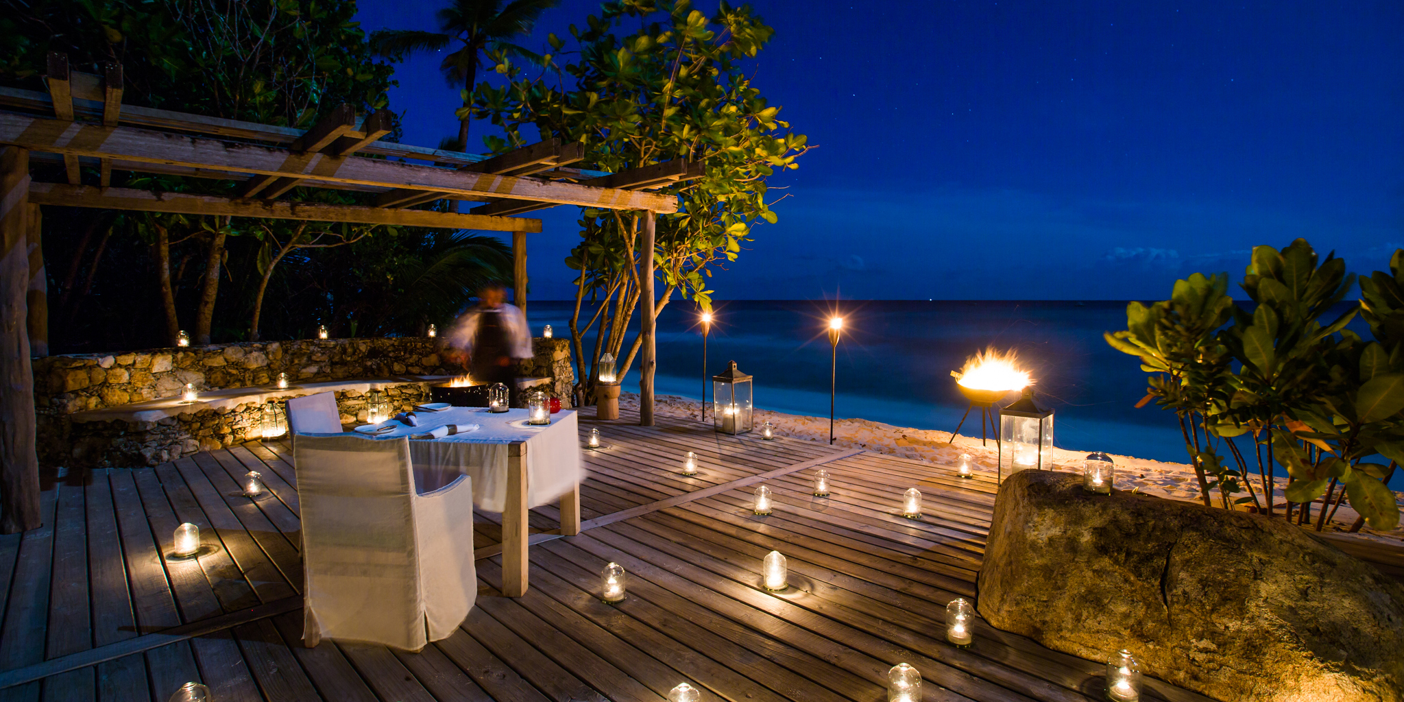 North Island Private Dining seychelles yellow zebra safaris