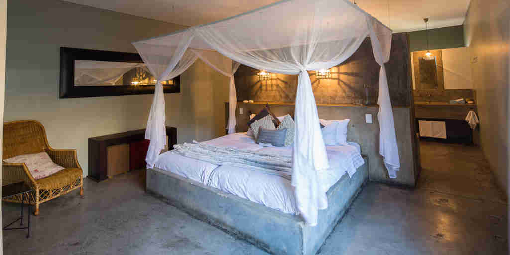 bedroom olive grove guesthouse namibia yellow zebra safaris