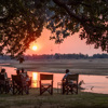 Tafika Camp sunset zambia yellow zebra safaris
