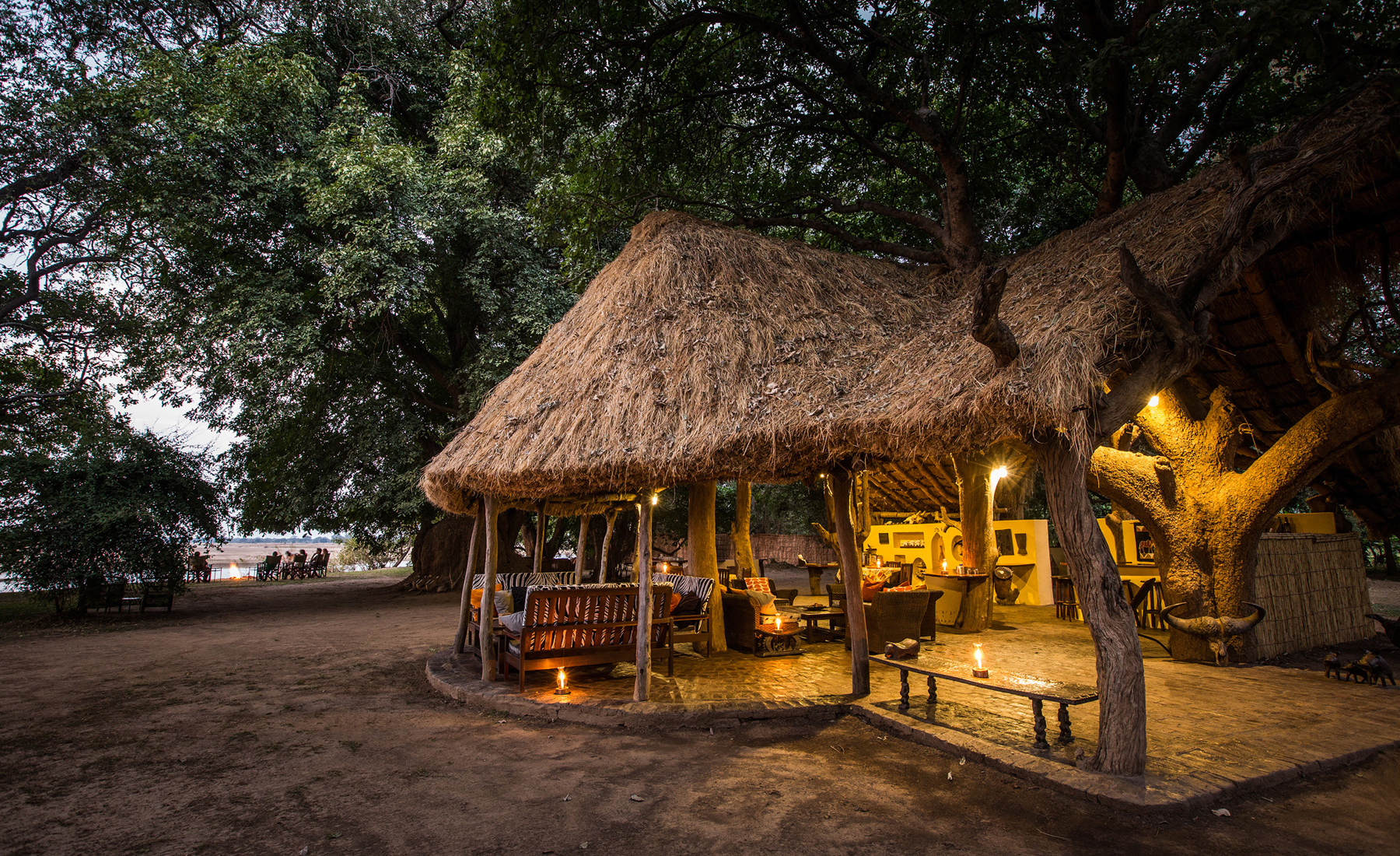 tafika camp zambia main entrance yellow zebra safaris