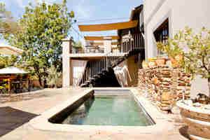 swimming pool olive grove guesthouse namibia yellow zebra safaris
