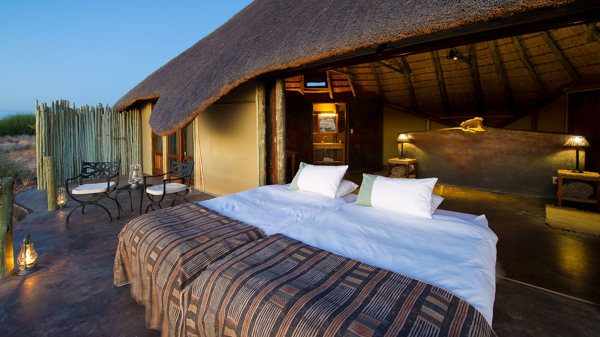 outdoor beds doro nawas camp namibia yellow zebra safaris