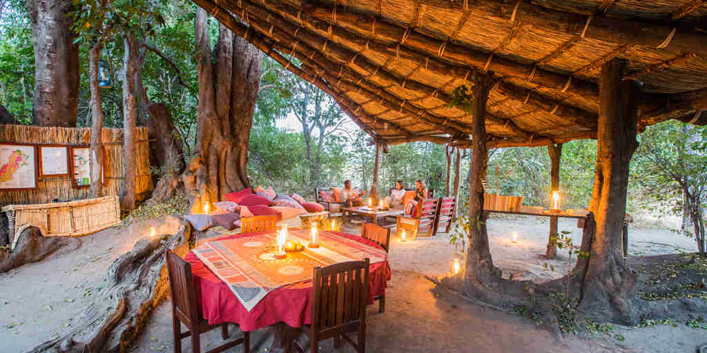 Chikoko Tree Camp dining zambia yellow zebra safaris