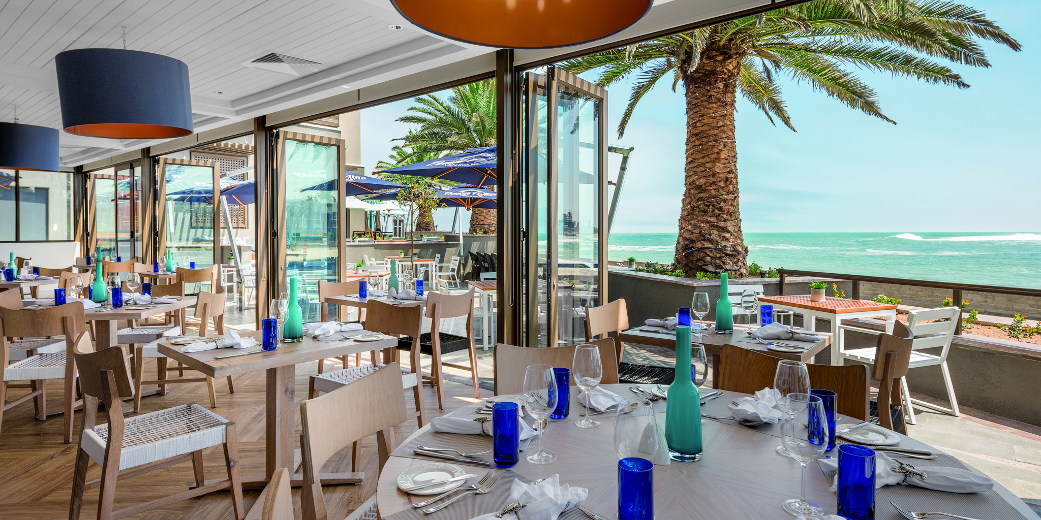dining area strand hotel swaokpmund namibia yellow zebra safaris