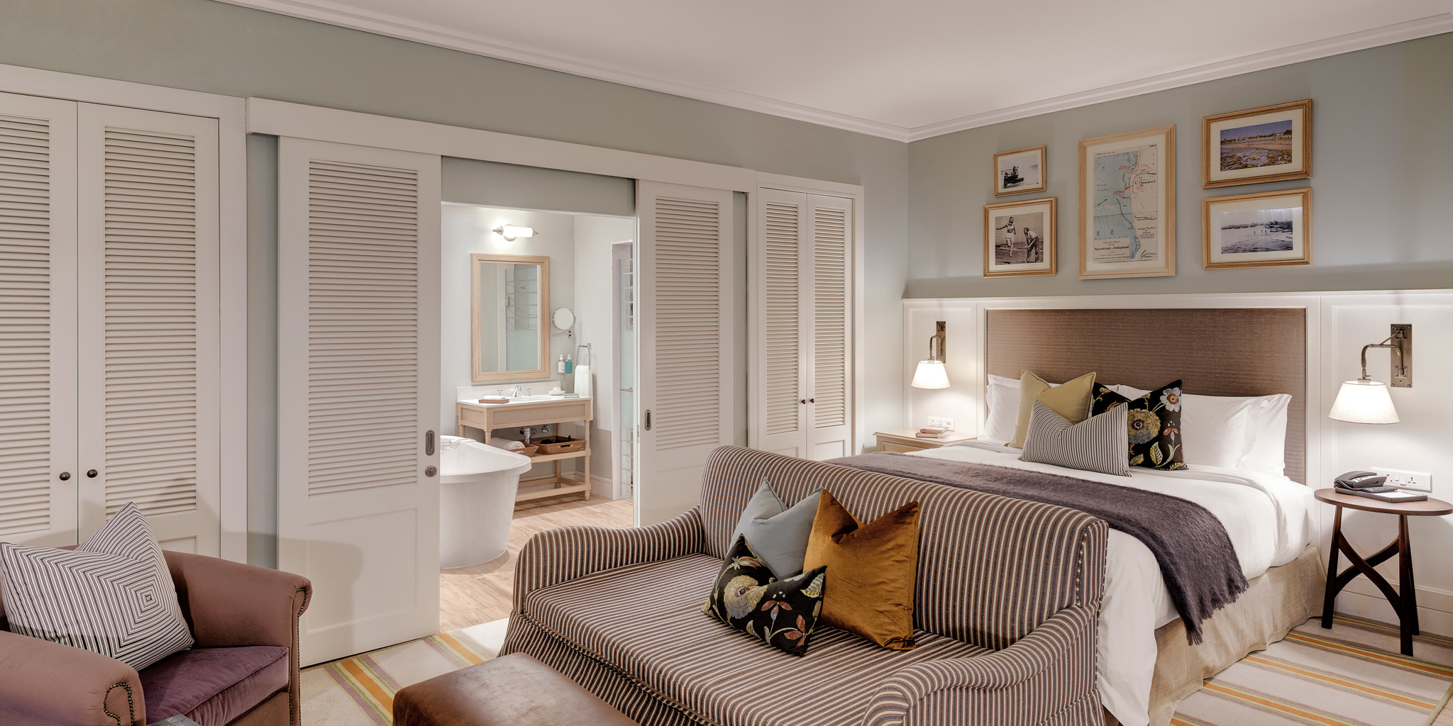 junior suote bedroom strand hotel swaokpmund namibia yellow zebra safaris