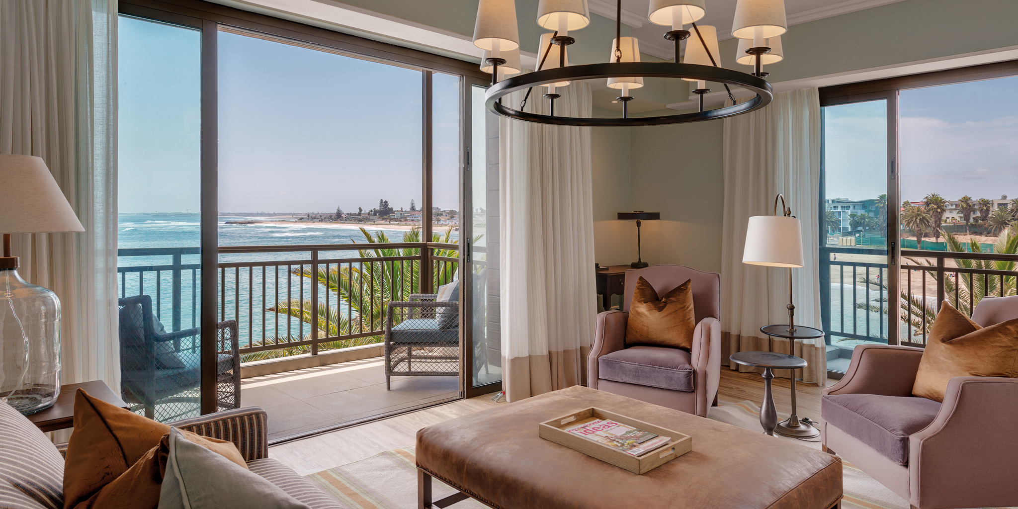 luxury lounge view strand hotel swaokpmund namibia yellow zebra safaris