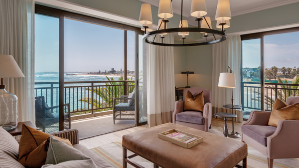 luxury lounge view strand hotel swaokpmund namibia yellow zebra safaris