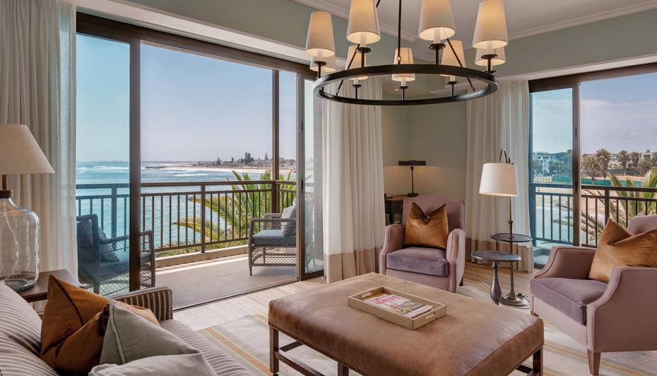 luxury lounge view strand hotel swaokpmund namibia yellow zebra safaris