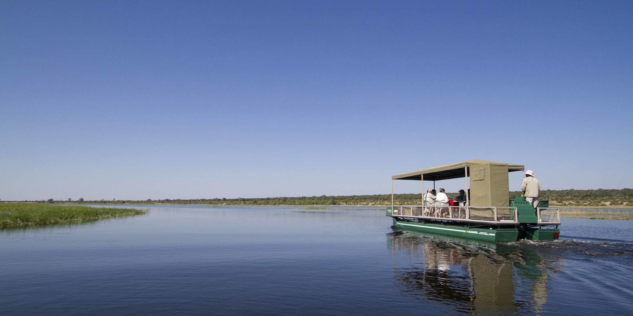 ngoma safari lodge botswana boat yellow zebra safaris