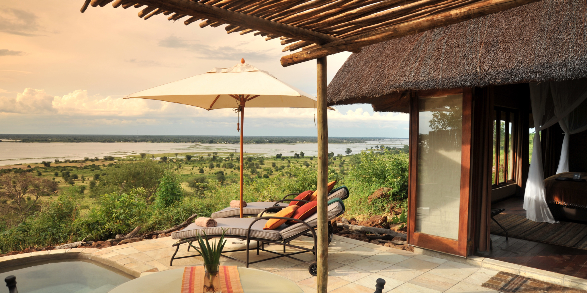 Ngoma Safari Lodge outside botswana yellow zebra safaris