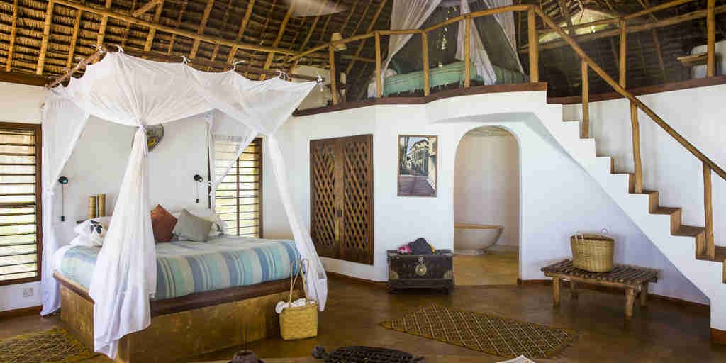 matemwe lodge bedroom interior zanzibar tanzania yellow zebra safaris