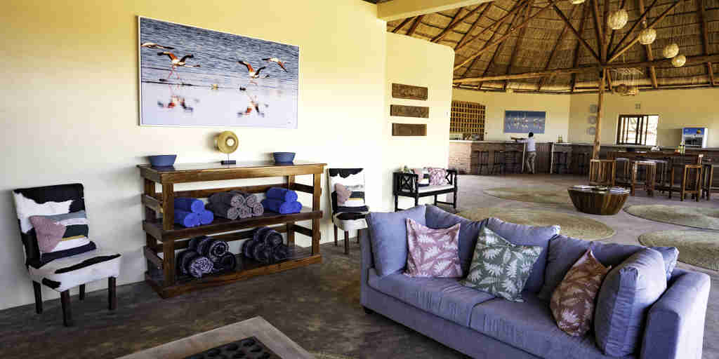 lounge area mandhari lodge tanzania yellow zebra safaris