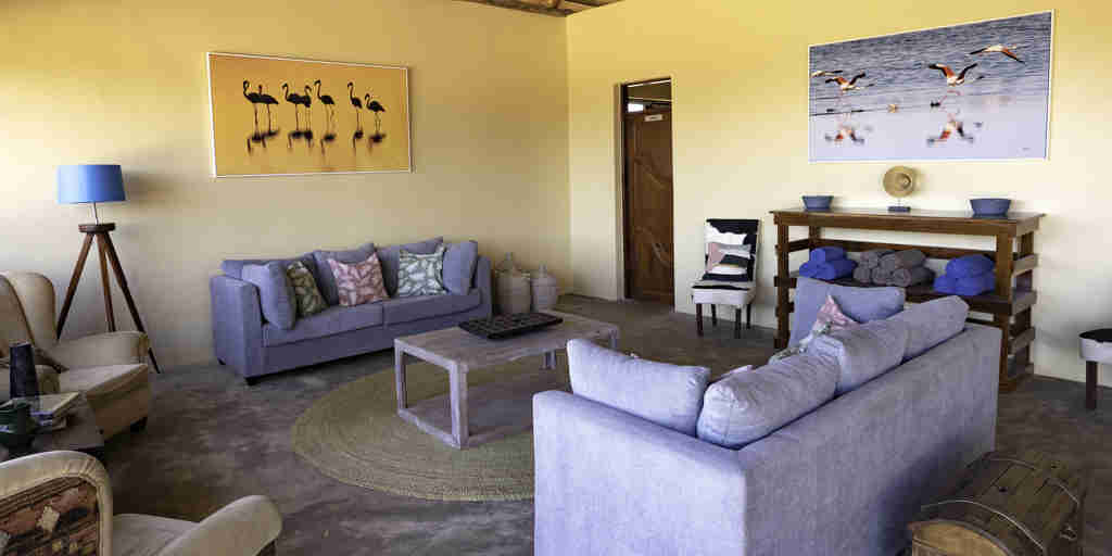 main lounge area mandhari lodge tanzania yellow zebra safaris