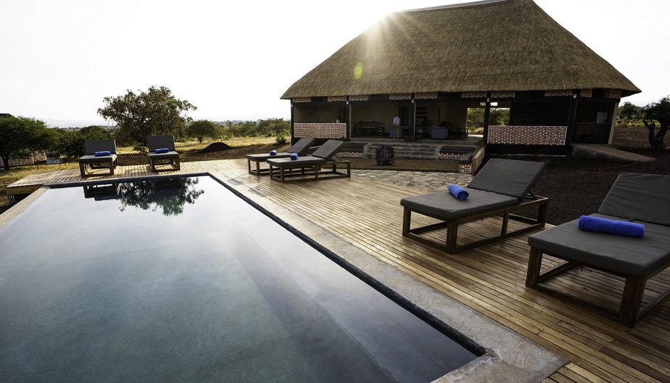 swimming pool mandhari lodge tanzania yellow zebra safaris