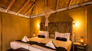 camp linyanti botswana double bedroom yellow zebra safaris