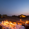 camp savuti outside dining botswana yellow zebra safaris