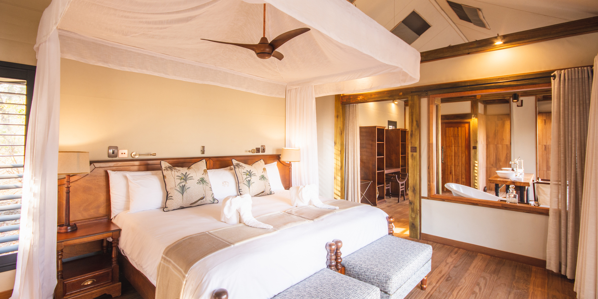 kwara camp botswana double bedroom yellow zebra safaris
