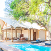 kwara camp pool area botswana yellow zebra safaris