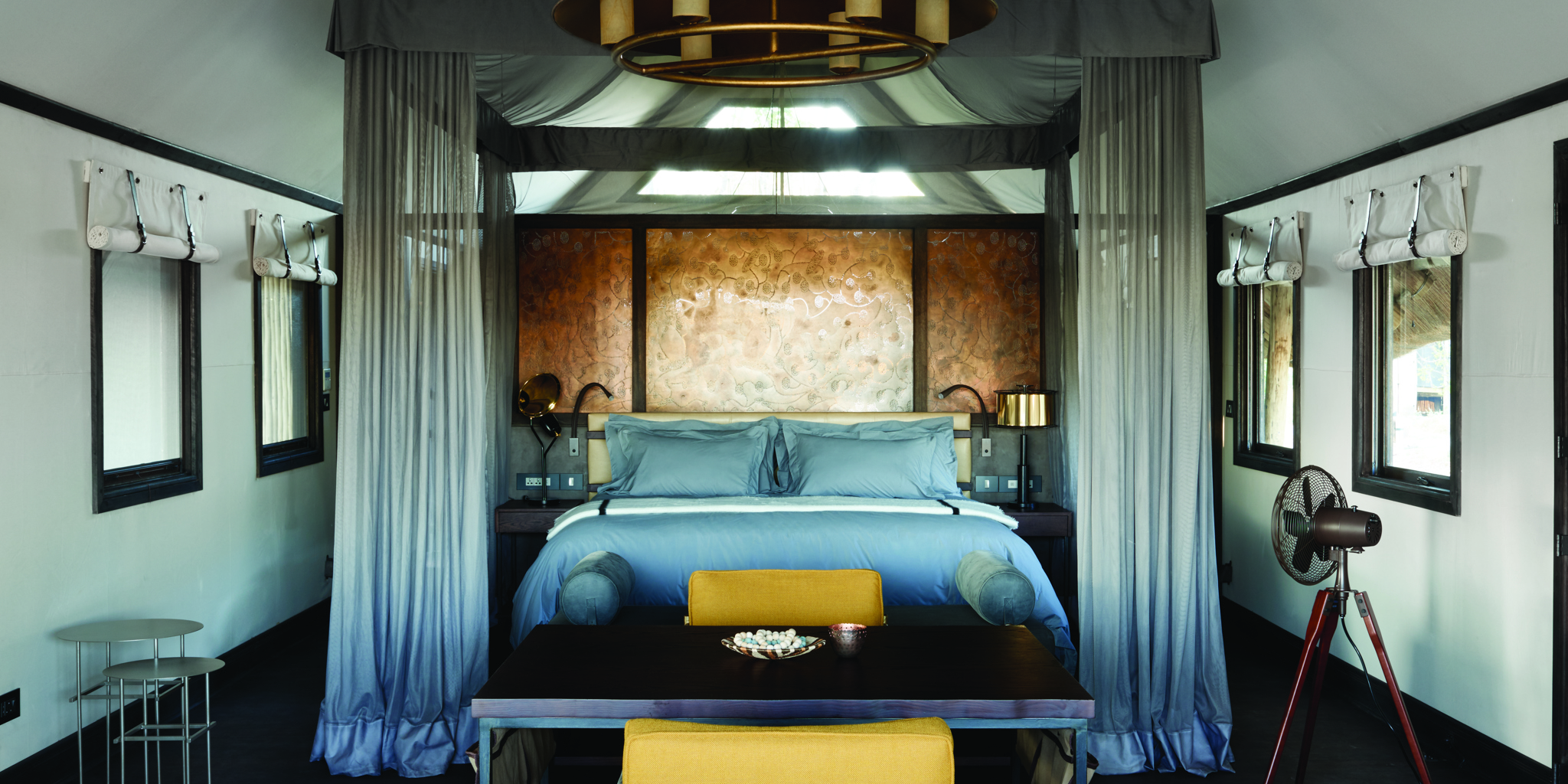 belmond eagle island lodge double bedroom botswana yellow zebra safaris