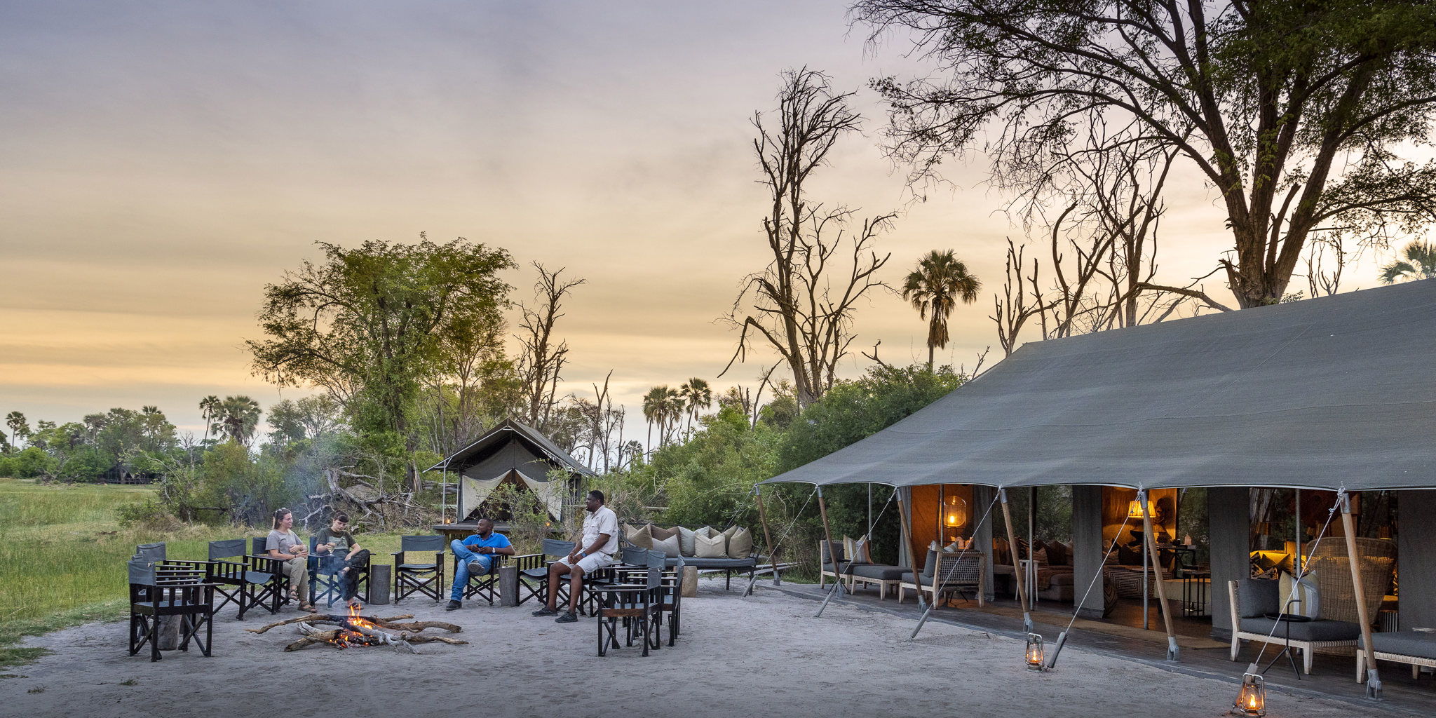 Gomoti private outside botswana yellow zebra safaris