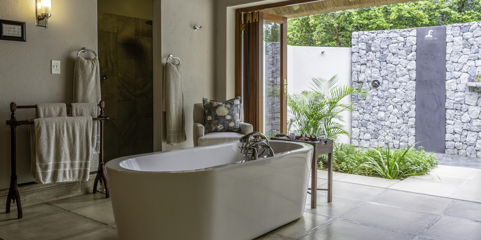 savanna private game reserve main bathroom yellow zebra safaris